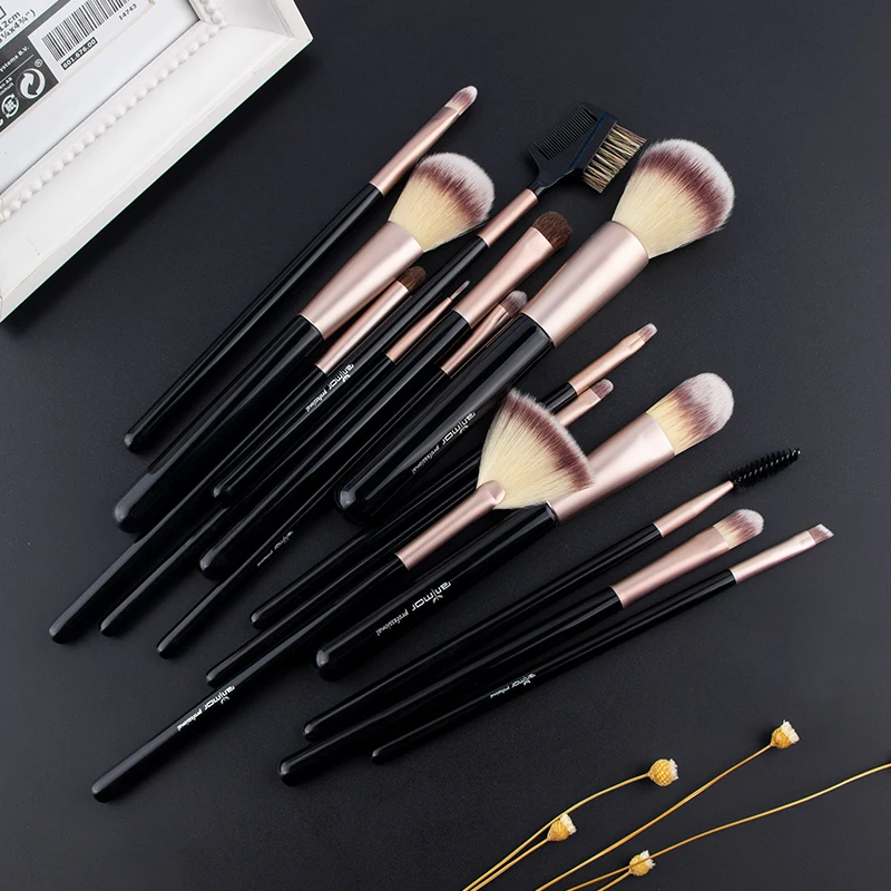 Anmor 15 шт. Профессиональный набор кистей для макияжа тональная пудра Макияж Кисти