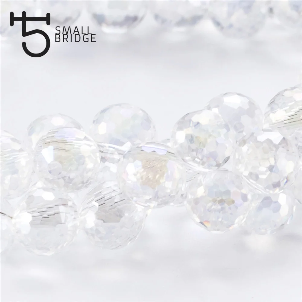 Прозрачные стеклянные бусины 8 дюймов 10 мм X001|faceted glass beads|bead czechround beads |