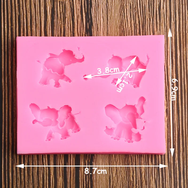 Форма в виде слона для помадки инструменты укравечерние тортов шоколада