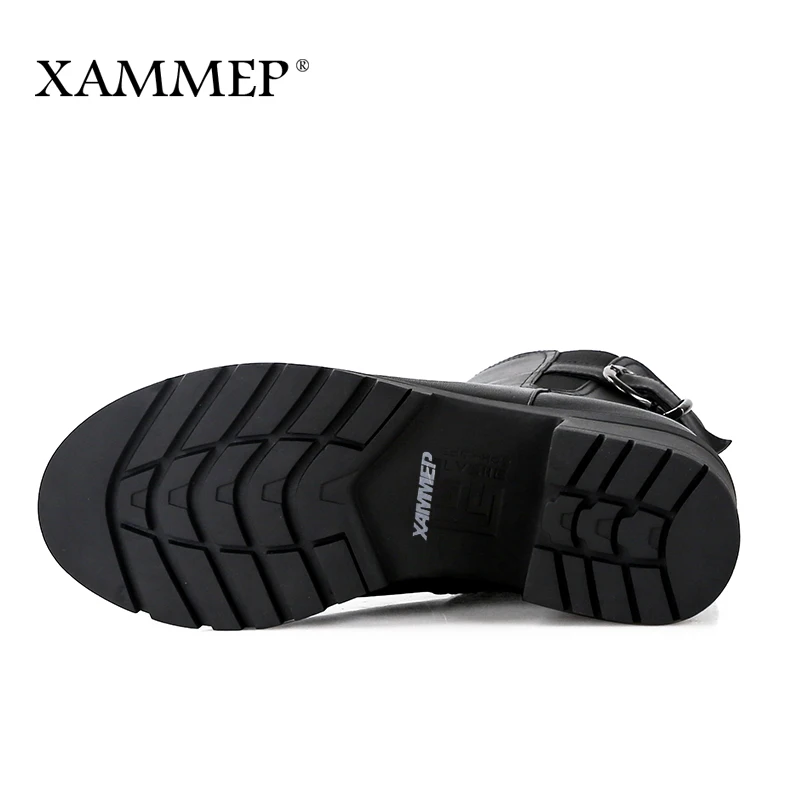 Женские зимние ботинки Xammep из натуральной кожи сапоги шерсти Брендовая женская