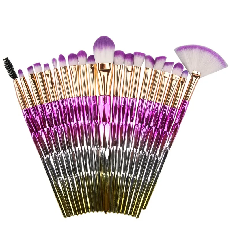 20 шт. Алмазная Кисть для макияжа Единорог макияж глаз набор кисточки кисточка