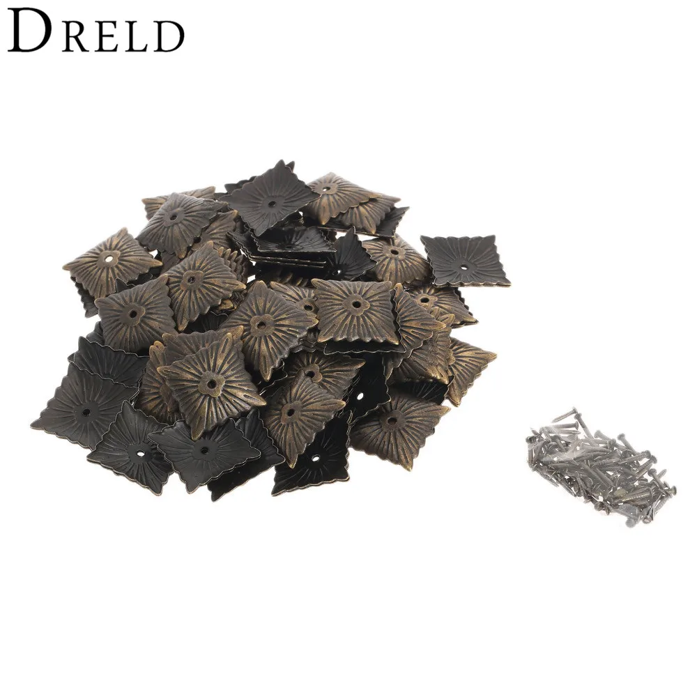 100 шт tachas мебельная фурнитура для ногтей Античная бронзовая декоративной обивки