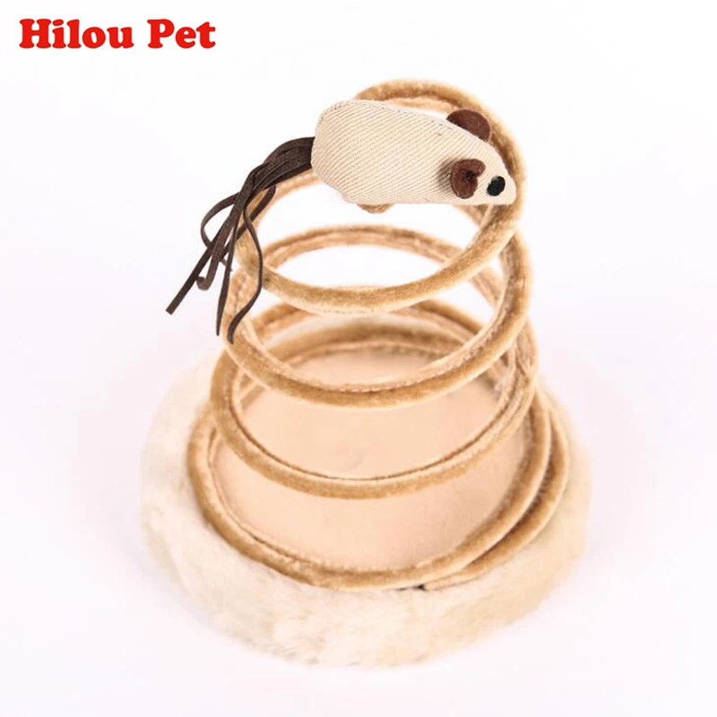 Кошка забавная игрушка Весенняя мышь в колесе сизаль кошка дерево палочки