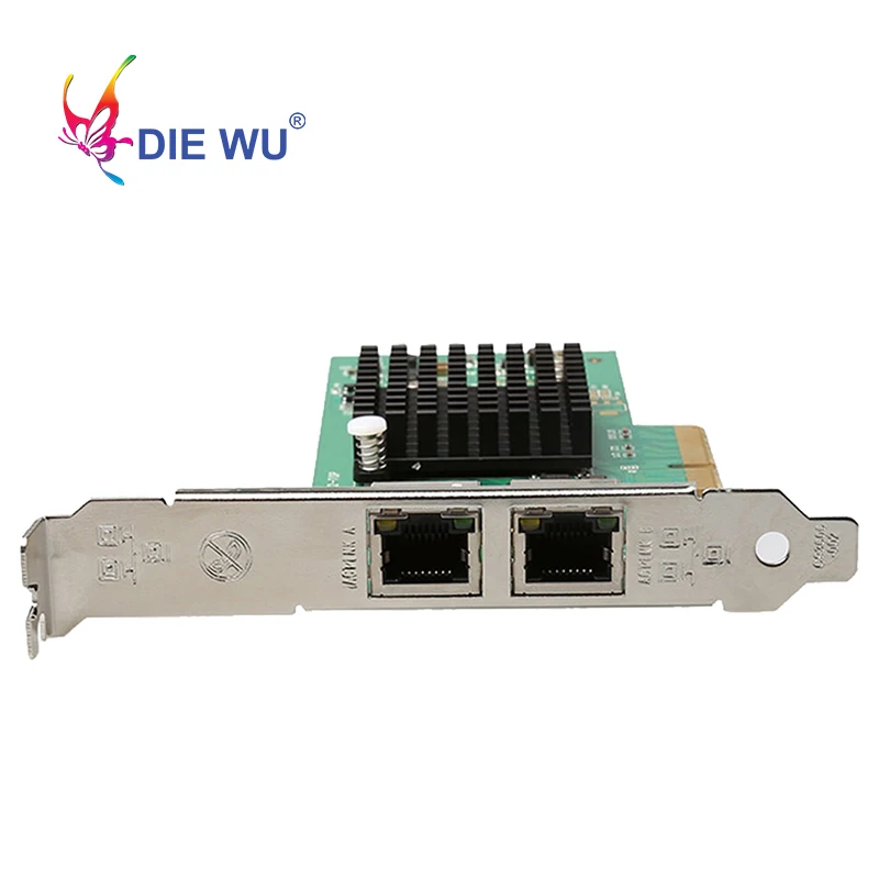 Двухпортовая гигабитная сетевая карта RJ45 с Intel I350 PCIe 4X NIC|Сетевые карты| |
