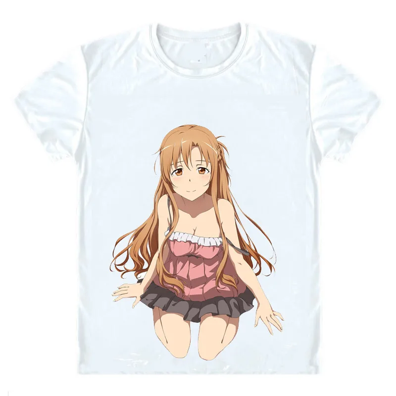 Обувь для вечеринки в Стиле косплей Sword Art Online футболки САО короткий рукав рубашки