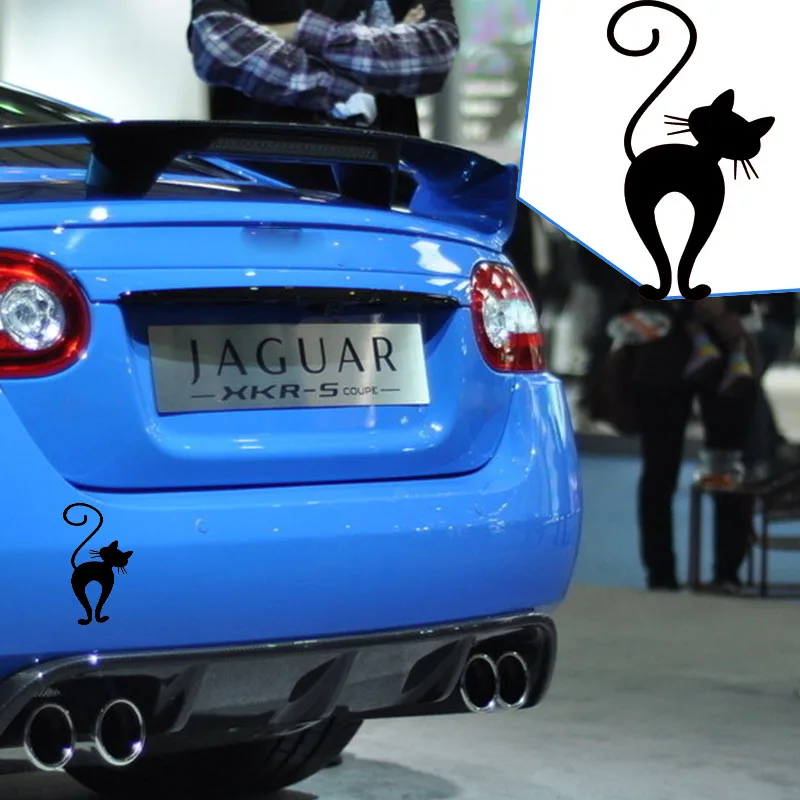 Оптовая продажа 10 шт./партия 18 см x 9 милый кот автомобиль Стикеры для грузовик