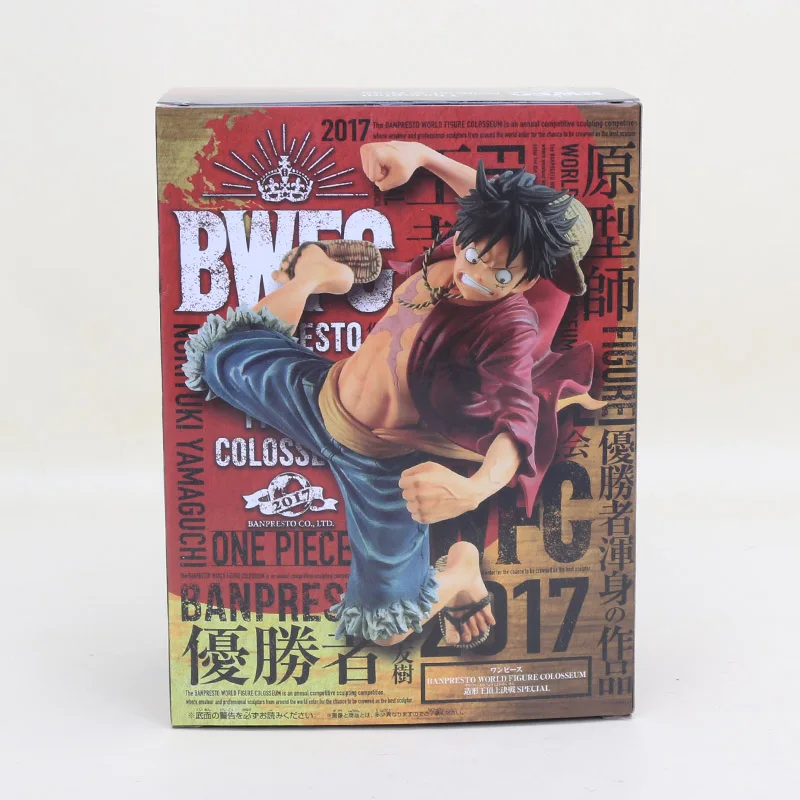 in box luffy 20cm Аниме одна деталь wfc Charlotte Katakuri фигурка король художника КоА и специальный приз Луффи BWFC ПВХ Фигурки Коллекция игрушек - Цвет: in box luffy 20cm