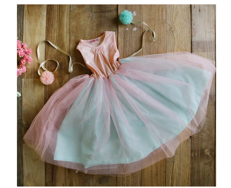 2018 Summer Back Lace Heart Dress Girls Princess Puffy Dresses Boutique Costume Pink Wedding 3-9yrs 18PCW0047 | Детская одежда и