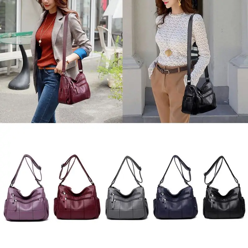 Для женщин кожаная сумка слинг через плечо женская тоут кошелек|Сумки с ручками| |