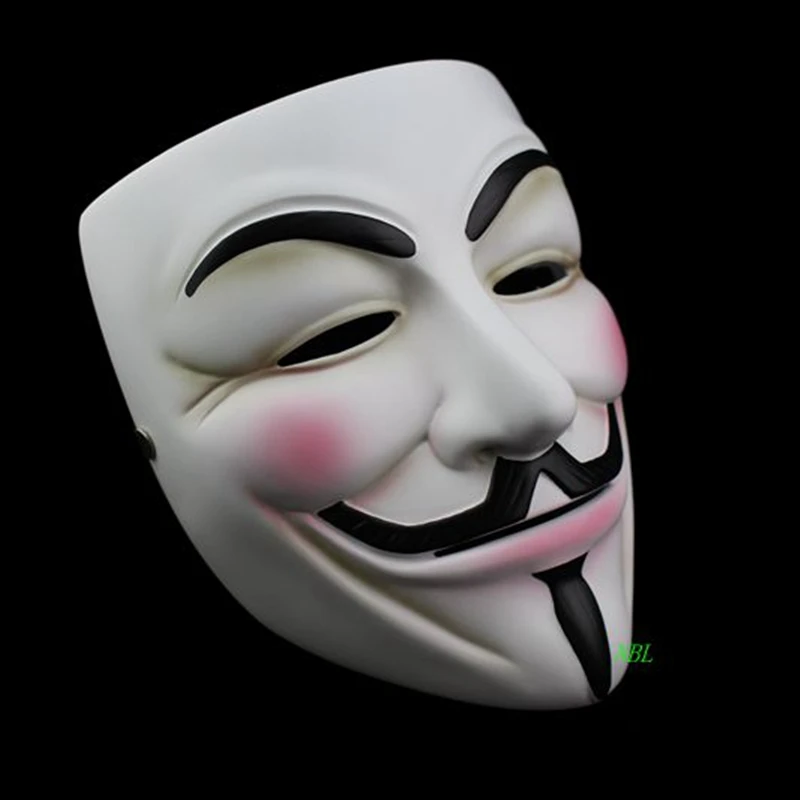 Маскарад на Хэллоуин V для вендетты маска полное лицо фильм Guy Fawkes тема анонимы смолы маски вечерние реквизит костюм взрослый размер