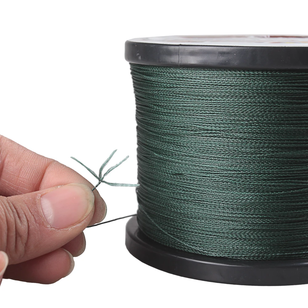 1000 м супермощная мультифиламентная 4 нити PE плетеная леска 12-80 фунтов 0 # -8 Шнур Spider