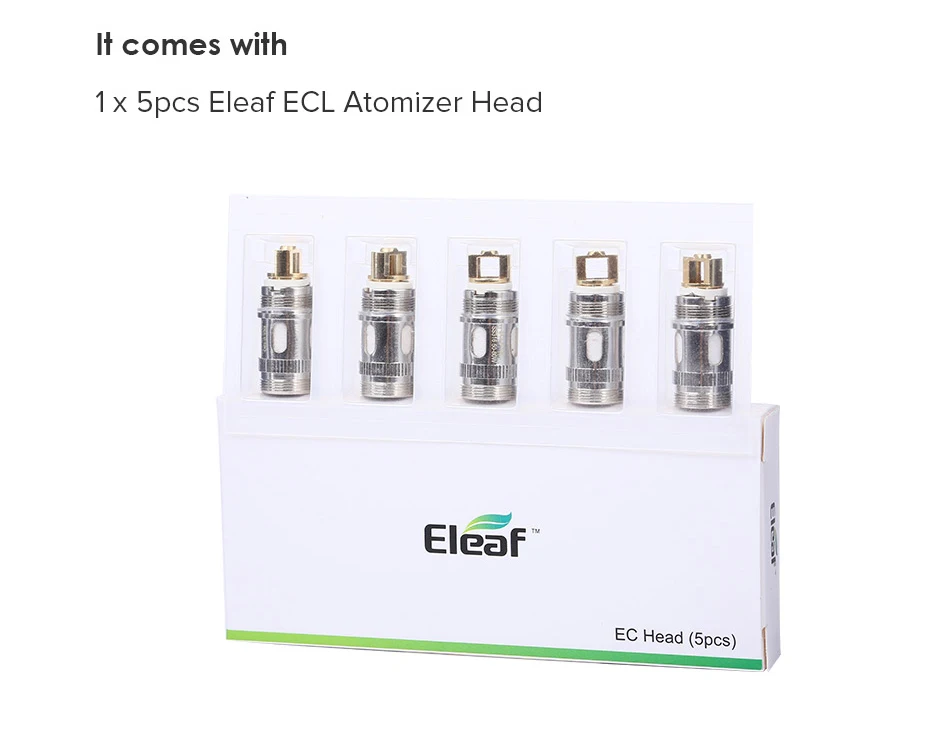5 шт. Eleaf ECL 0.18hm/0.3ohm катушка Замена Eleaf катушка подходит для eleaf ijust 2/MELO 2/MELO 3/iJust S испаритель
