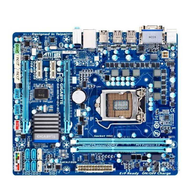 Материнская плата для Gigabyte оригинальная б/у настольного ПК 1155 H67 LGA i3 i5 i7 DDR3 16