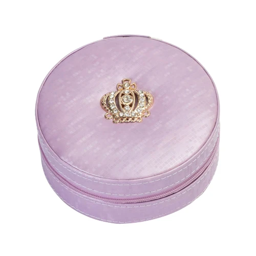 Purple D Дорожная коробка для упаковки ювелирных изделий, шкатулка, органайзер для косметики, кольца, серьги, чехол, ожерелье, лак для ногтей, контейнер для красоты, аксессуары - Цвет: Purple D