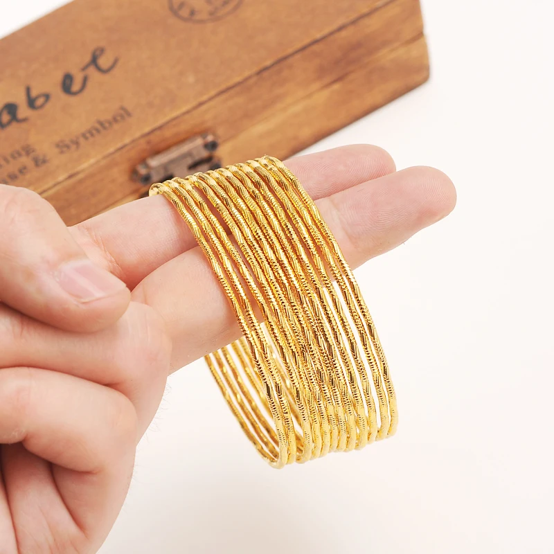 Женский браслет бангруи золотой в эфиопском стиле|wholesale bangle|ethiopian banglecircle bangle |