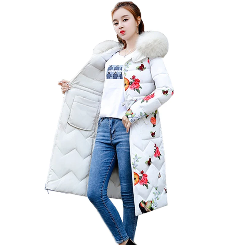 Зимняя куртка парки для женщин 2019 модные двусторонние пуховые пальто из хлопка с