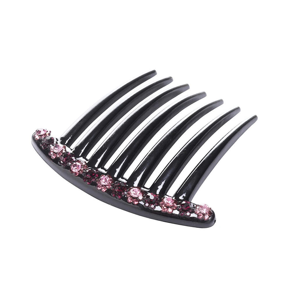 Гребни для волос Molans с инкрустацией цветами элегантные женские аксессуары