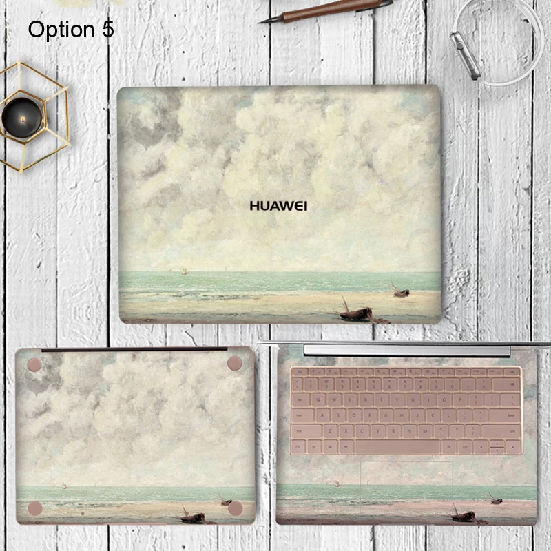 Окрашенная кожа для ноутбука huawei Matebook X 13,3 X Pro 13,9 дюймов Виниловая Наклейка Обложка для MateBook E 12 D 15,6 кожа для ноутбука