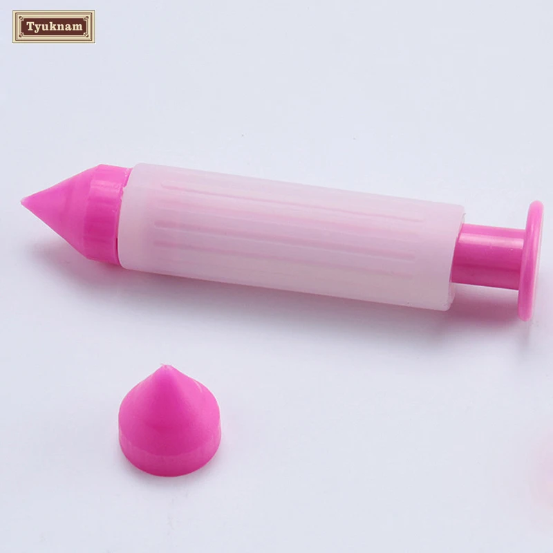 Большой обледенения деко пера с 2 насадки силиконовые Еда перо шоколад Декор