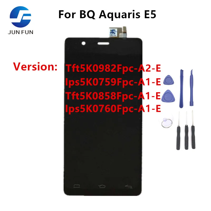 Для Bq Aquaris E5 Tft5K0982Fpc A2 E/Ips5K0759Fpc A1 E/Tft5K0858Fpc E/Ips5K0760Fpc E ЖК дисплей + сенсорный экран Экран