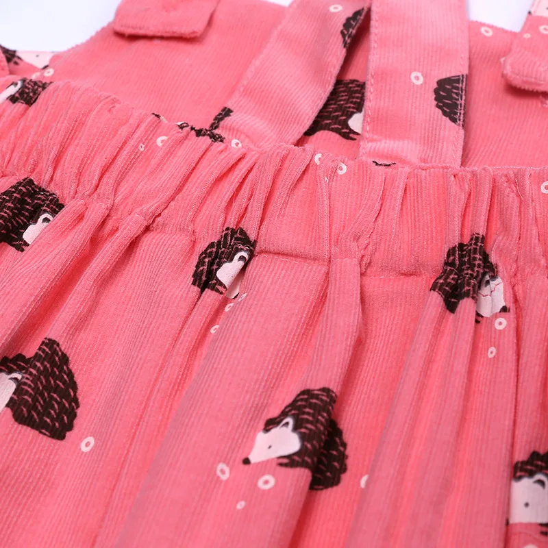 (6 шт./партия) Детское платье принцессы с бусинами осенняя одежда вельветовые