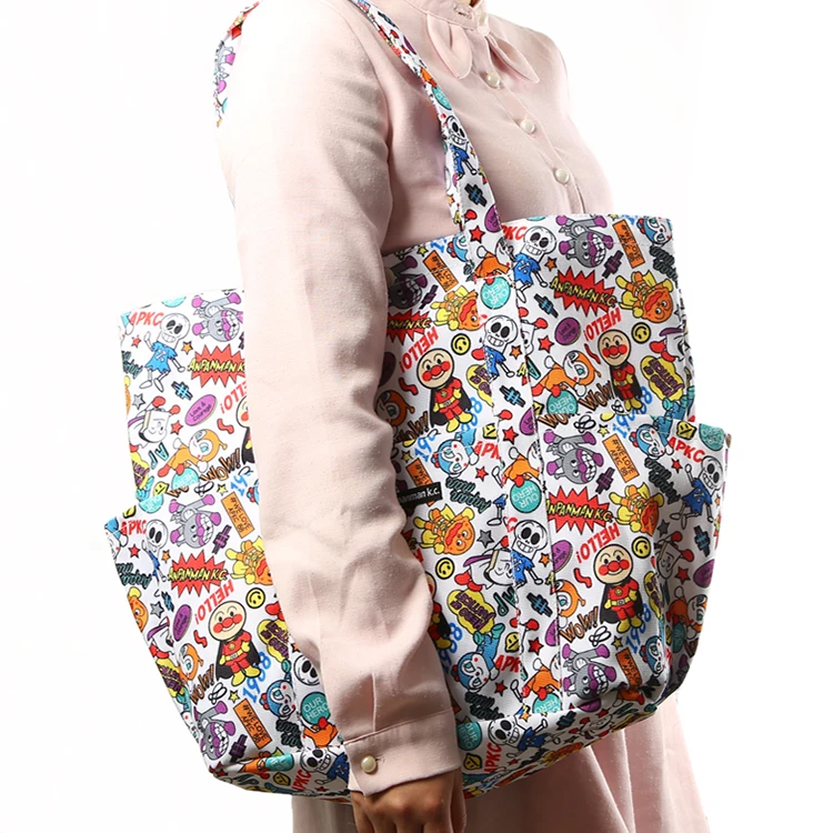 Anpanman смешанный узор складной многоразовая ручная сумка для шоппинга хранения сумки tote сумки аниме Новые