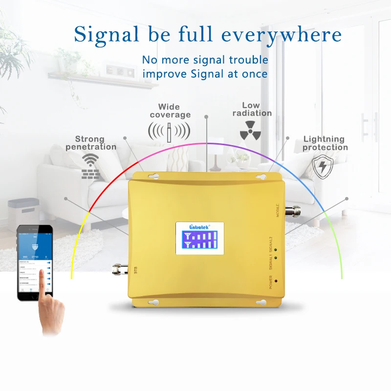 Усилитель сигнала 2G 4G LTE ретранслятор GSM 900 Mhz 1800 усилитель Band 3 Мобильный телефон