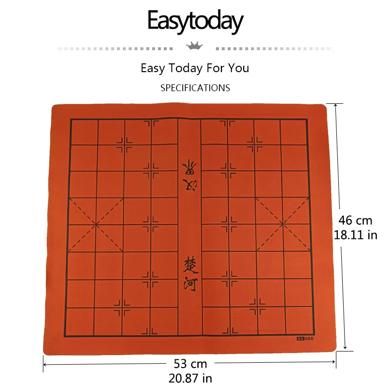 Easytoday китайская шахматная доска Синтетическая кожа два в одном мягкая Шахматная