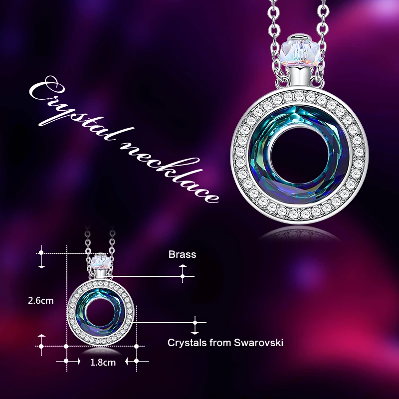 CDE украшенное кристаллами Swarovski Ожерелье Подвеска флакон духов ожерелье женское изысканное ювелирное изделие подарок на день матери