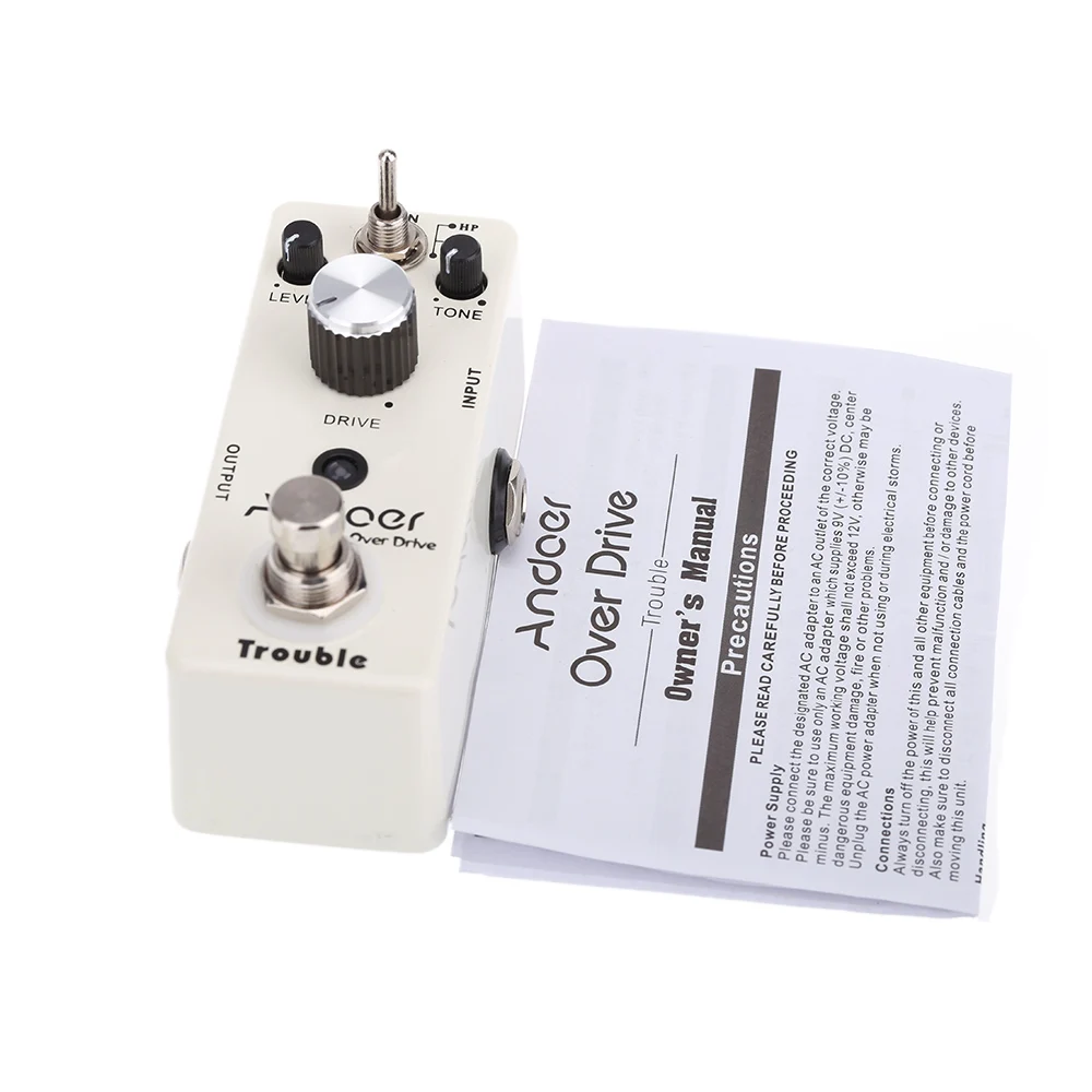 

Andoer TC-16 педаль для гитарного эффекта овердрайв оригинальный байпасс
