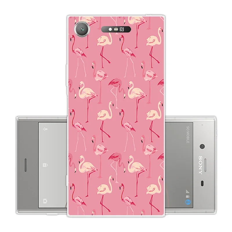 Для Sony Xperia XZ1 5 2 дюйма Мягкие силиконовые чехлы для задней панели телефона розовый