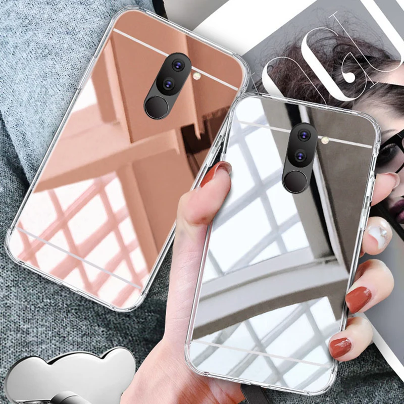 Зеркальный чехол из ТПУ для Samsung Galaxy J4 J6 Plus 2018 A10 A20 A30 A50 A70 M10 M20 M30 | Мобильные
