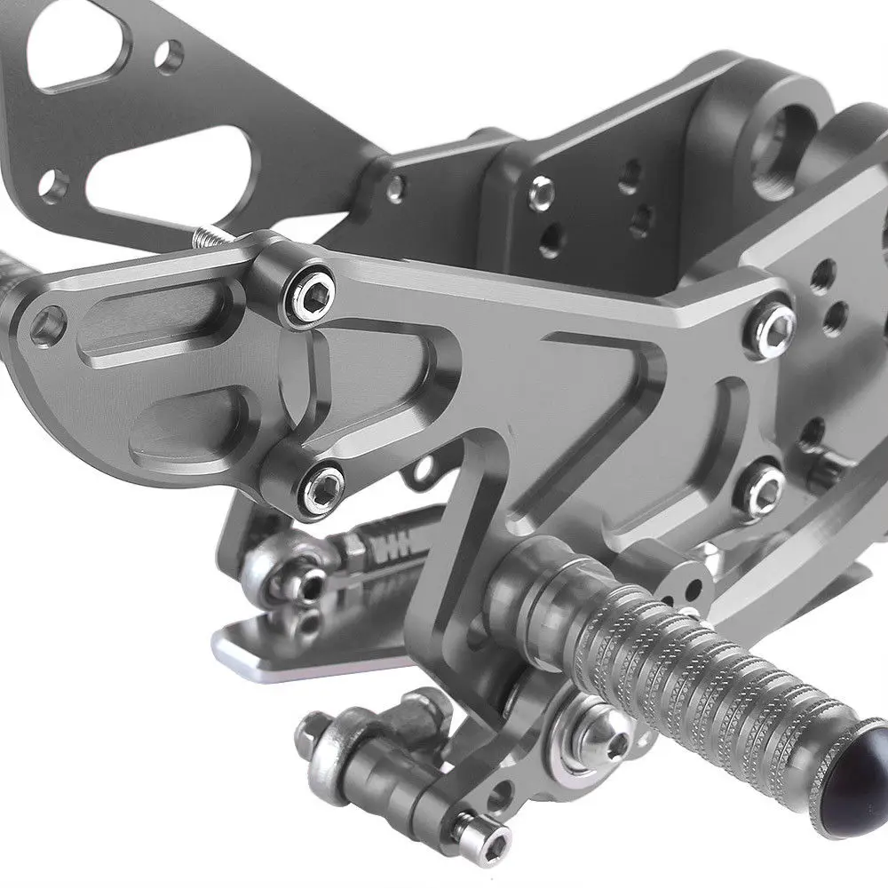 Для KTM Duke 125 200 390 2011 2012 2013 ЧПУ Регулируемый наездник задние комплекты Rearset Подножка для ухода за кожей ног колышки Оранжевый Blk
