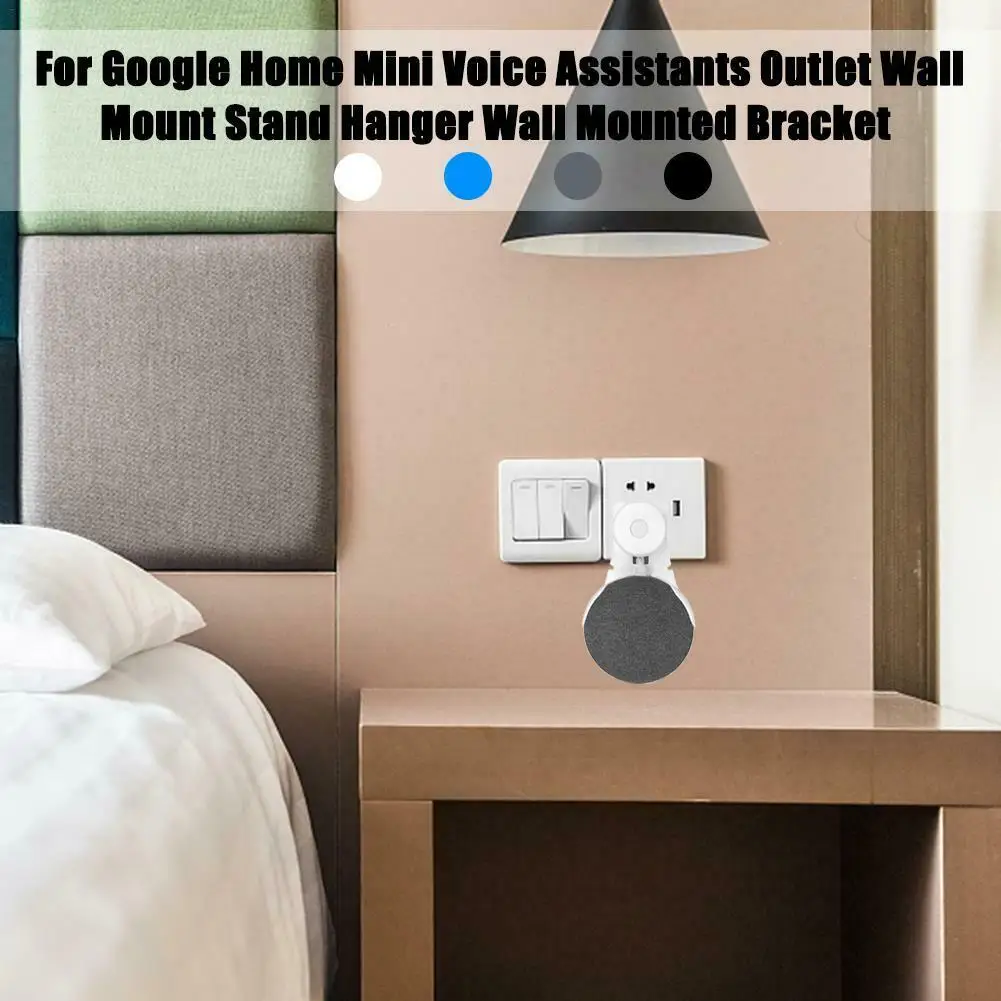 ГОРЯЧИЙ ABS выход Настенный держатель шнур кронштейн для Google Home Мини голосовой помощник штекер в кухне спальни портативный аудио стенд