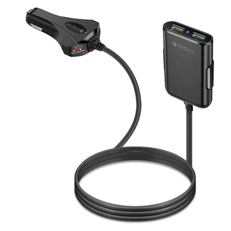 4 порта USB быстрая зарядка 3 0 для переднего/заднего сиденья автомобильное