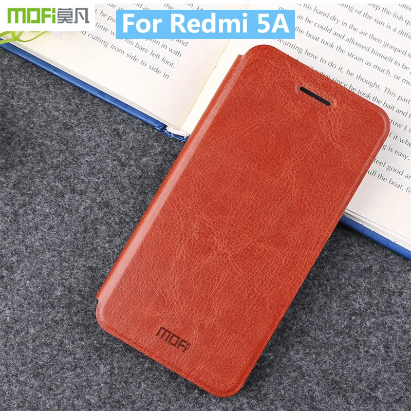 Для Redmi 5A Оригинальный MOFi Серии Rui Роскошный кожаный флип защитный чехол для