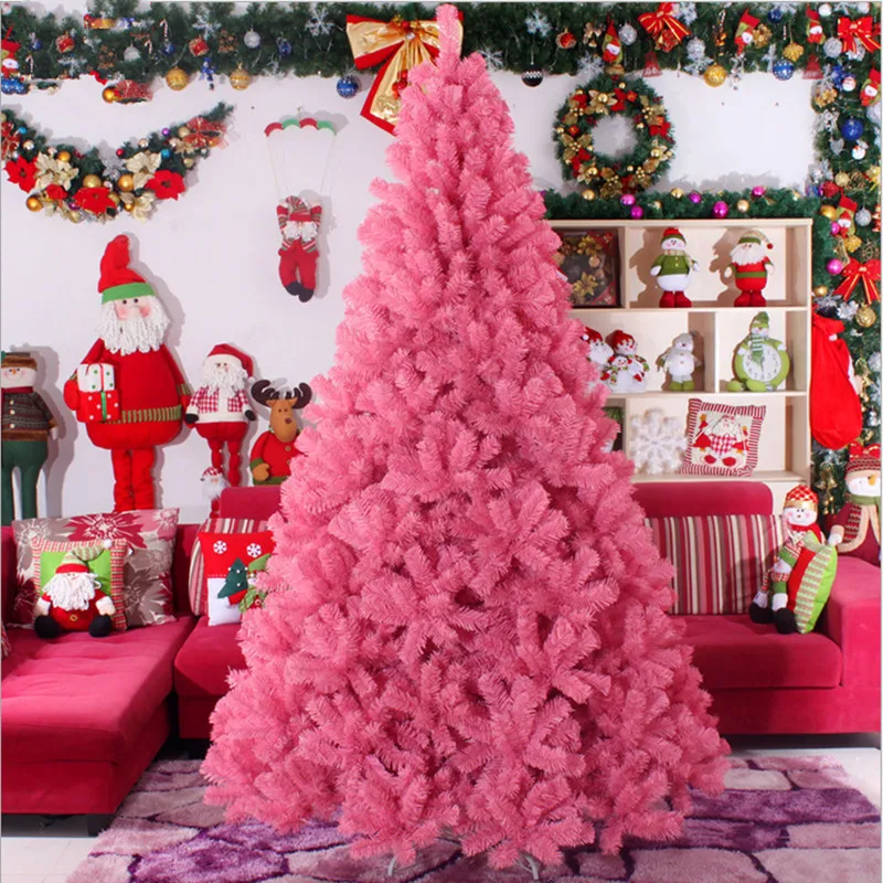 

Christmas tree 3.0m 4.0m large pink Christmas tree Christmas gifts upscale hotels shopping malls decorated living room