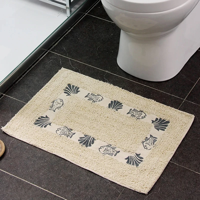 57cm x 40cm Kitchen Cotton Carpets Rug Bathroom Non-Slip Soft Shower Toilet Sitting Room Mat Bath Doormat Floor | Дом и сад