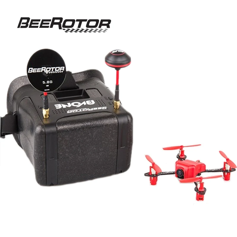

BeeRotor 5,8g 25mw 32CH LT105 BNF микро FPV гоночная камера Дрон 4-осевой Квадрокоптер и 5,8G VR очки