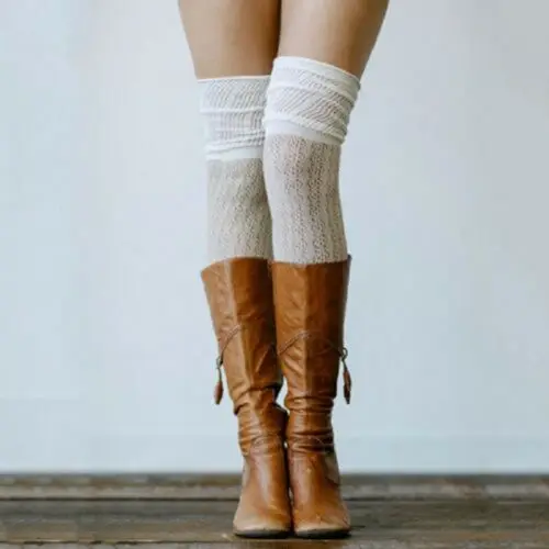 Fashion Hot Sexy Women Long Over The Knee New Girl Socks Soft Cotton Stockings Thigh High Solid | Женская одежда