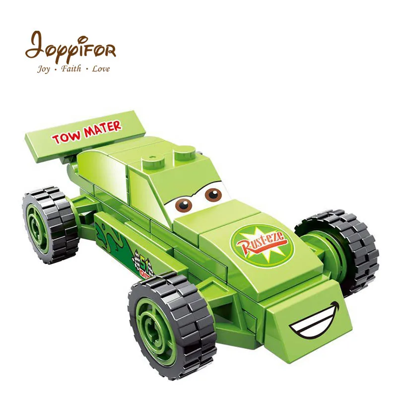 Строительные блоки joyifor 6 шт./компл. для автомобилей Lightning Doctors Mater Smokey гоночный