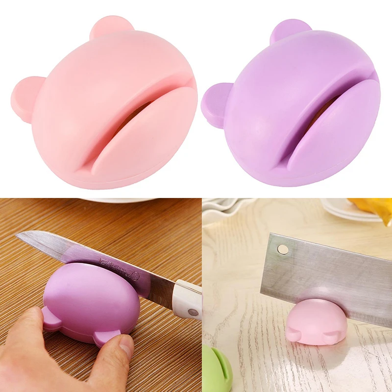 2019 милые мини керамика стержень пластик лагерь Карманный Кухня Ножи Точило YH-460190