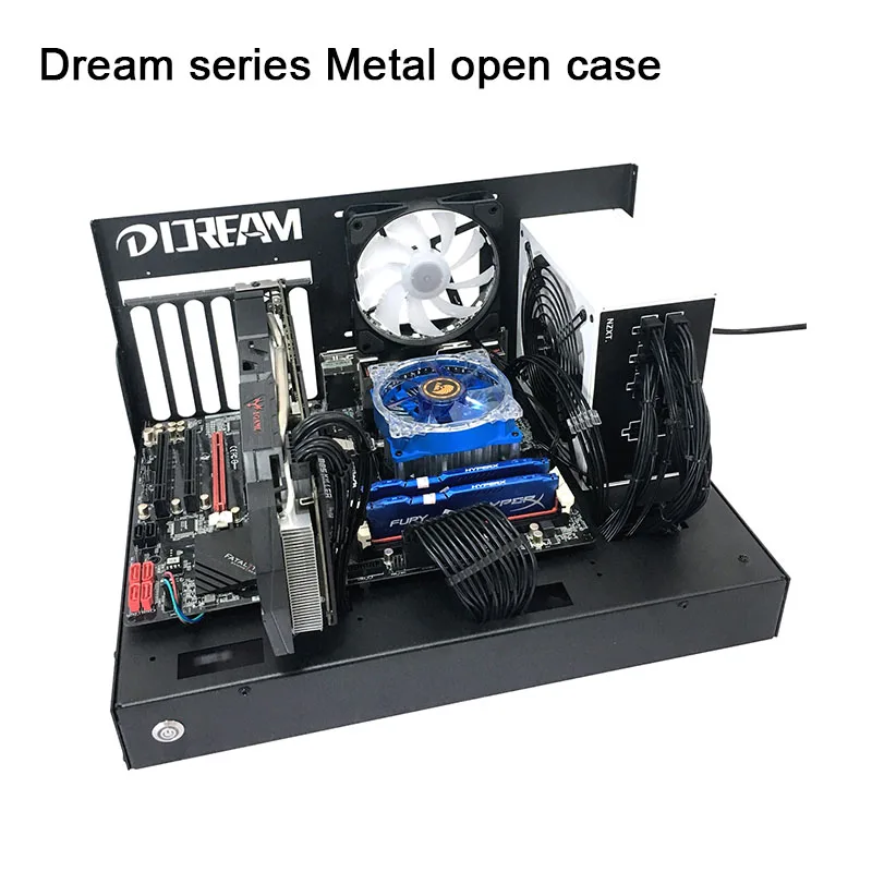 

Open metal chassis DIY chassis Open test platform Horizontal computer chassis ATX MATX