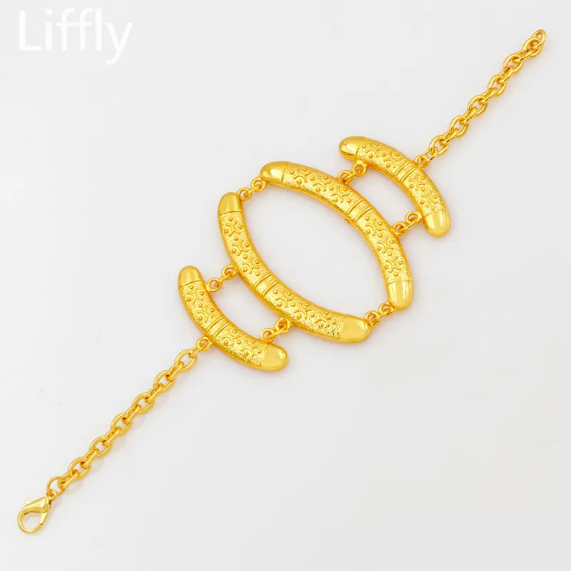 Арабская Мода высокое качество 24 Золотые Ювелирные наборы простой дизайн