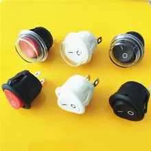 KCD1 2PIN 20 мм вкл/выкл SPST G149 круглая лодка кулисный переключатель DC AC 6A/250 В водонепроницаемый колпачок автомобиля приборной панели трек дропшиппинг
