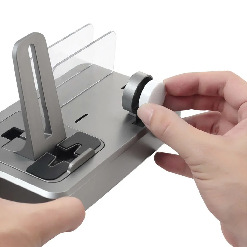 USB 5-Порты US/EU металлическая зарядная подставка станция для мобильного телефона держатель стенд бамбука Зарядное устройство для выставочного стенда# Y8