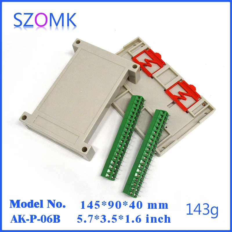 Пластиковый корпус чехол для электроники распределительная коробка на din рейку (4
