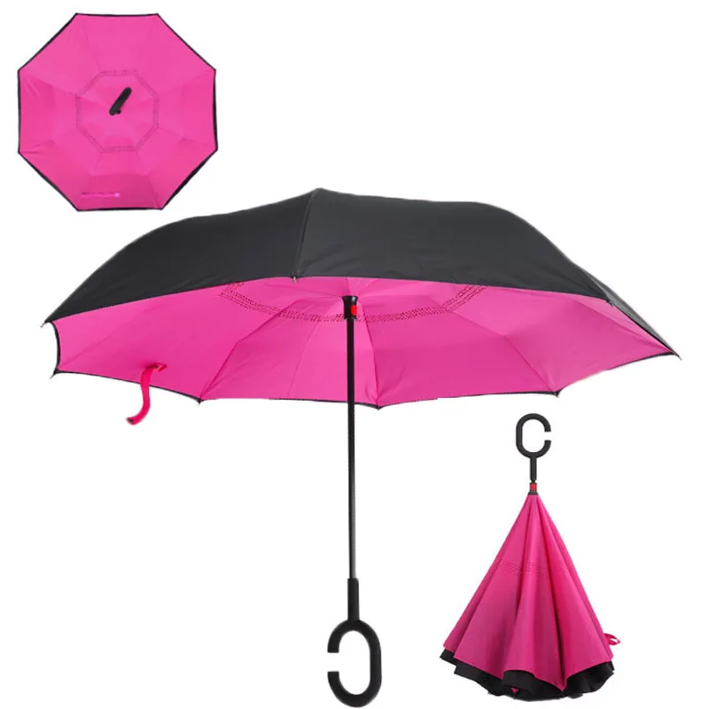 Роза переворачивании обратный зонтик двойной Слои перевернутый самостоятельно