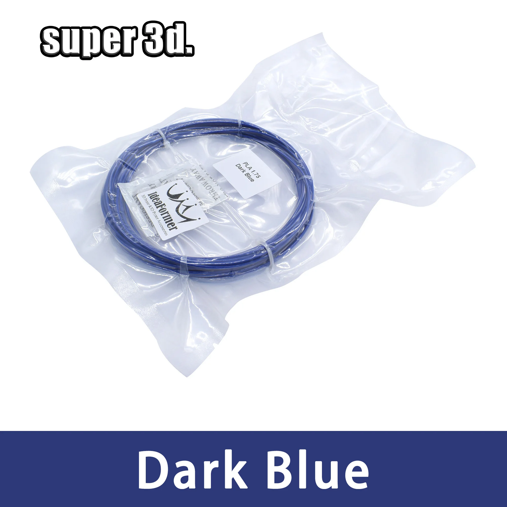 Dark Bule PLA нити 10 метров 1,75 мм для 3D печати ручки и 3D принтер части 3D принтера - Цвет: Dark Bule