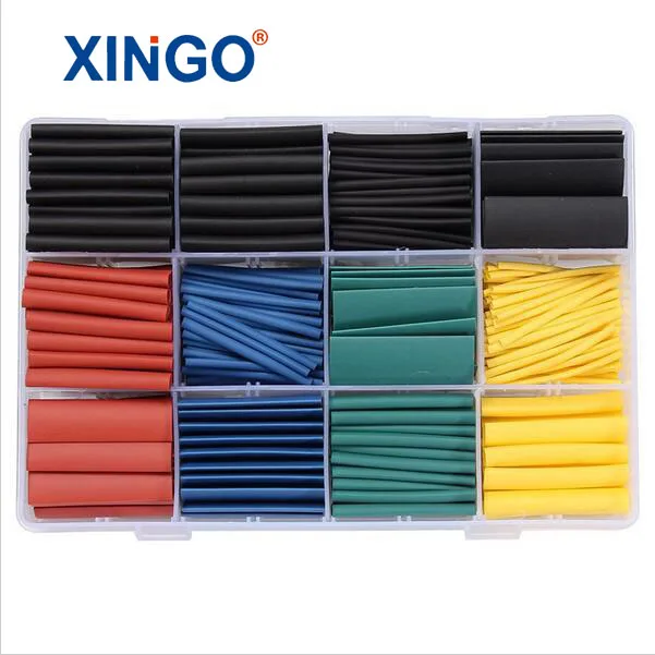 5 Colors 530PCS Polyolefin 2:1 Halogen-Free Heat Shrink Tubing Tube Assortment Sleeving Wrap Tubes | Обустройство дома